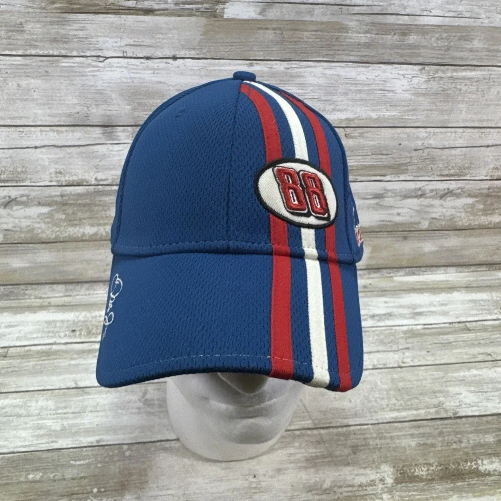 Adidas Climalite Dale Jr. #88 Baseball Hat/ One Size/Blue w Red, White Stripes # - Picture 2 of 6